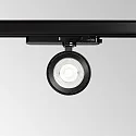 3-fase spot POV TRACK LED rond, met adapter LED IP20, zwart
