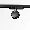 3-fase spot POV TRACK LED rond, met adapter LED IP20, zwart