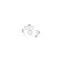 3-fase spot POV TRACK LED rond, met adapter LED IP20, zwart