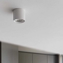 Ideal Lux surface downlight NITRO D04 ROUND round, rigid, with lens optics, on/off IP20, white matt dimmable