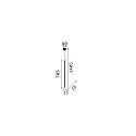Ideal Lux Pendelarmatuur FILO IP20, messing gesatineerd 