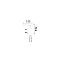 Ideal Lux 3-fase spot FOX 8W SMALL / 1-10V 930 dimbaar, instelbaar IP20, zwart mat 