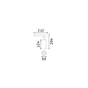 Ideal Lux 3-phase spot FOX 15W MEDIUM / 1-10V 930 dimmable, adjustable IP20, black matt 