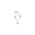 Ideal Lux 3-fase spot FOX 25W BIG / 1-10V 930 dimbaar, instelbaar IP20, wit mat 