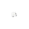 Ideal Lux wall luminaire OZ AP DALI/PUSH round, DALI controllable IP20, brushed brass dimmable