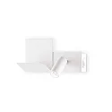 Wandarmatuur KOMODO-2 AP LED rechts, met USB-oplaadfunctie, met plank LED IP20, wit