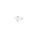 Ideal Lux recessed canopy ROUND RECESSED 1-fold, round, brass, burnished