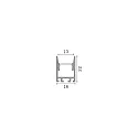 Ideal Lux profile SLOT SUR D16, white