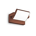 Wandarmatuur voor buitenshuis SWIPE AP kantelbaar, met Diffuser IP54, koffie bruin 