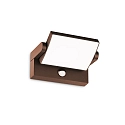 Wandarmatuur voor buitenshuis SWIPE AP PIR met Sensor, kantelbaar, met Diffuser IP54, koffie bruin 