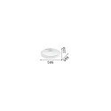 Ideal Lux Plafondarmatuur ZIGGY PL D60 LED LED IP20, zwart