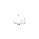 Ideal Lux Pendelarmatuur GEMINI SP LED IP20, messing