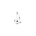 Ideal Lux Pendelarmatuur EMPIRE conisch G9 IP20, rookkleuren dimbaar