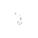 Ideal Lux Pendelarmatuur ARCHIMEDE cilindrisch IP20, wit 