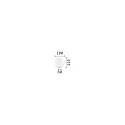 Ideal Lux Tafelarmatuur MAPA BIANCO G9 IP20, wit