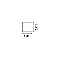 Ideal Lux Wandarmatuur voor buitenshuis ATOM UP/DOWN 10CM up / down, Cubusvorm, instelbaar IP54, zwart 