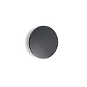 Wandarmatuur voor buitenshuis PUNTO AP D30 rond, indirect, schakelbaar IP54, antraciet, mat 