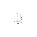 Ideal Lux Pendelarmatuur CROWN 60 IP20, messing 