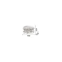 Ideal Lux ceiling luminaire ARMONY 75 IP20, white dimmable