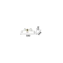 Ideal Lux Plafondarmatuur HERMES 5-vlams G9 IP20, wit dimbaar