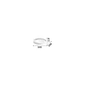 Ideal Lux ceiling luminaire ZIGGY 80 IP20, white 