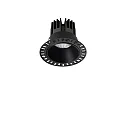 Plafondinbouwarmatuur GAME TRIMLESS ROUND 100MM rond, stijf, flush, UGR < 19, schakelbaar IP40/IP20, zwart 