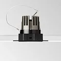 Ideal Lux Plafondinbouwarmatuur GAME TRIMLESS SQUARE hoekig, stijf, flush, UGR < 19, schakelbaar IP40/IP20, zwart 