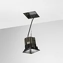 Ideal Lux Plafondinbouwarmatuur GAME TRIMLESS SQUARE hoekig, stijf, flush, UGR < 19, schakelbaar IP40/IP20, zwart 