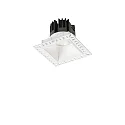 Plafondinbouwarmatuur GAME TRIMLESS SQUARE hoekig, stijf, flush, UGR < 19, schakelbaar IP40/IP20, wit 