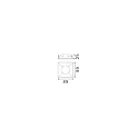 Ideal Lux reflector lamp ZEUS square, white