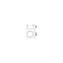 Ideal Lux Inbouwbehuizing ZEUS rond, wit