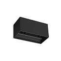 Wandarmatuur voor buitenshuis ATOM UP/DOWN 20CM up / down, hoekig, instelbaar IP54, zwart 