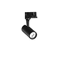 3-fase spot FOX 8W SMALL / ON-OFF 927 instelbaar, on/off IP20, zwart mat 