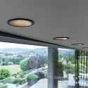 Ideal Lux Plafondinbouwarmatuur GAME TRIM ROUND 120MM rond, UGR < 19, schakelbaar IP40/IP20, zwart mat 