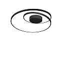 Plafondarmatuur OZ PL ON-OFF rond, on/off IP20, zwart mat 