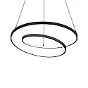 Pendelarmatuur OZ D80 ON-OFF rond, on/off IP20, zwart mat 