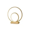table lamp OZ TL ON-OFF round, with switch IP20, brushed brass 