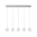 pendant luminaire DIAMOND  5 flames IP20, chrome 