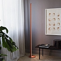 Ideal Lux floor lamp DORICA PT1 1 flame, with cord dimmer, fluted IP20, orange dimmable