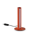 table lamp DORICA TL1 with switch, with touch dimmer, fluted IP20, orange dimmable