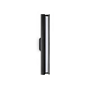 wall luminaire DORICA AP1 on/off, fluted IP20, black matt 
