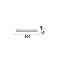 Ideal Lux wall luminaire DORICA AP1 smooth, on/off IP20, brushed brass 