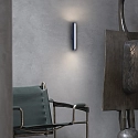 Ideal Lux wall luminaire DORICA AP1 smooth, on/off IP20, grey matt 