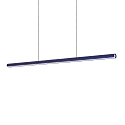 pendant luminaire DORICA SP1 D46 / B1400 down, 1 flame, long, DALI controllable, fluted IP20, blue dimmable