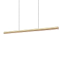 pendant luminaire DORICA SP1 D46 / B1400 down, 1 flame, smooth, long, DALI controllable IP20, brushed copper dimmable