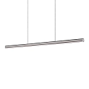 pendant luminaire DORICA SP1 D46 / B1400 down, 1 flame, smooth, long, DALI controllable IP20, grey matt dimmable
