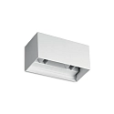 Wandarmatuur voor buitenshuis ATOM UP/DOWN 20CM up / down, hoekig, instelbaar IP54, wit 