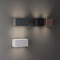 Ideal Lux outdoor wall luminaire ATOM UP/DOWN 20CM up / down, square, adjustable IP54, grey 