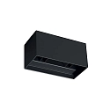 Wandarmatuur voor buitenshuis ATOM UP/DOWN 20CM up / down, hoekig, instelbaar IP54, zwart 