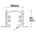 ISOLED 3-fase inbouwrail CLASSIC RECESSED 200CM, wit mat